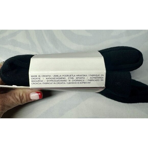 Calzedonia Cashmere Maternity Tights Black Opaque Full Toe size Medium - Picture 2 of 5